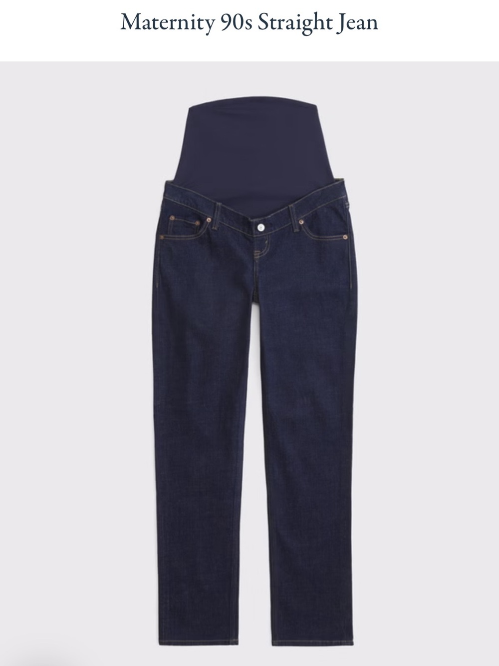 Abercrombie & Fitch maternity 90s straight Jean